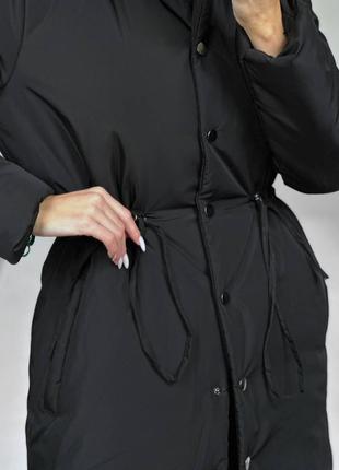 Утепленный женский trench coats со съемным жилетом ❄️ зима до -20⁰с3 фото