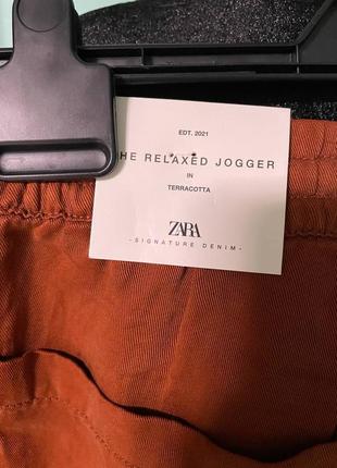 Рыжие брендовые брюки 6-8 размера zara6 фото