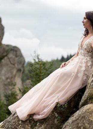 Crystal весільна сукня весільна сукня + подарунок (нова фата)3 фото