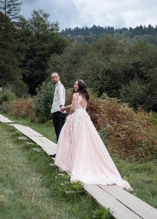 Crystal весільна сукня свадебное платье + подарунок (фата нова)4 фото