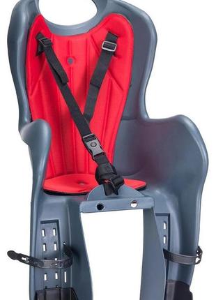 Велокрісло дитяче htp elibas на багажник, до 22 кг сірий (wyp701)