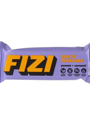 Fizi guilty pleasure bar (45 g, peanut + caramel)