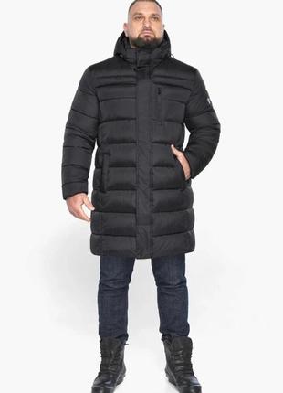 Чёрная зимняя мужская куртка больших размеров braggart titans6 фото