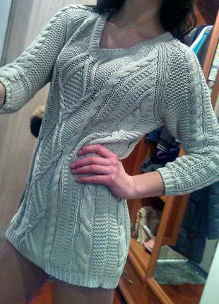Вязаное платье (туника)2 фото