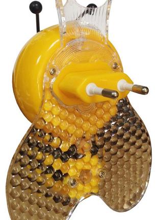 Ночник детский led пчелка желтая с фотосенсором lumano