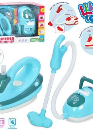 Іграшковий набір техніки пилесос праска ,світло,звук ls8237q