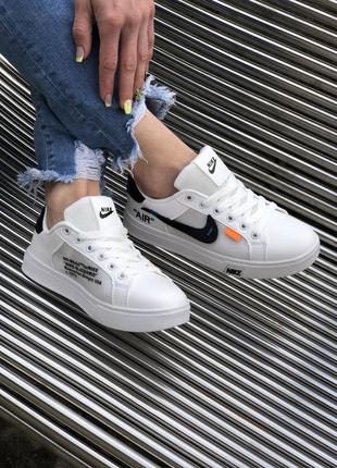 Кроссовки женские nike blazer mid off-white.4 фото