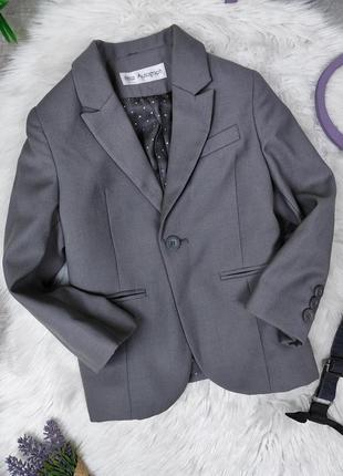 Классический пиджак для мальчика autograph серый размер 982 фото