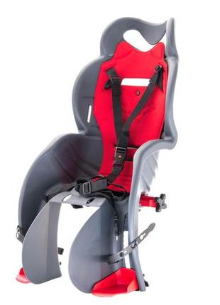 Вело крісло дитяче htp sanbas на багажник, до 22 кг сірий (f-004)