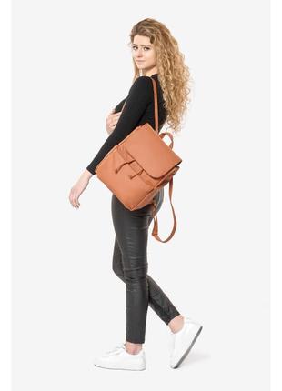 Жіночий рюкзак sambag loft men коричневий4 фото