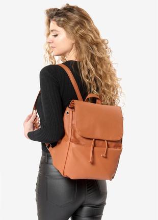 Жіночий рюкзак sambag loft men коричневий2 фото