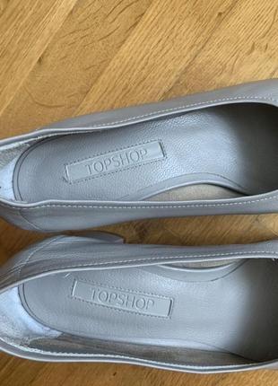 Жіночі стильні шкіряні туфлі topshop