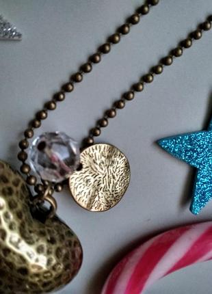 Підвіска з золотим серцем 3