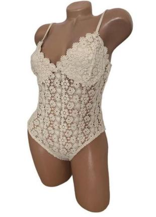 Боді майка кружево в'язаний