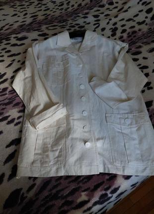 Піджак жакет льон, віскоза подовжений