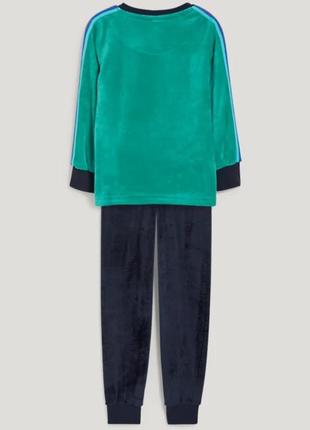 Піжама для хлопчика діно, зріст 104, колір зелений3 фото