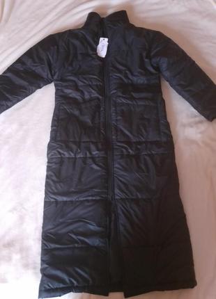 Длинное стеганное пальто isawitfirst s-m.новое!