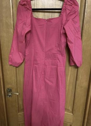 Новое розовое платье пл фигуре тянуться 48-52 р2 фото