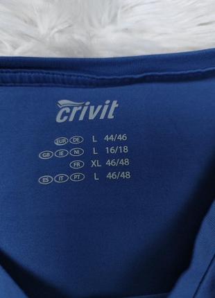 Майка спортивна жіноча crivit синього кольору розмір 52 xxl5 фото