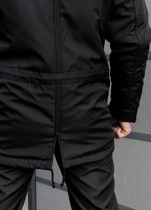 Комплект парка черный + штаны president + барсетка и перчатки в подарок!6 фото