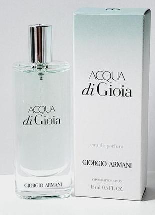 Оригинальный giorgio armani acqua di gioia 15 ml (джорджио армани аква дижиа) парфюмированная вода3 фото