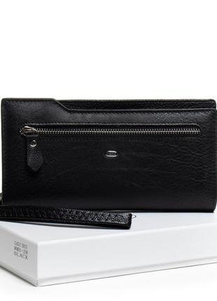 Большой кожаный мужской кошелек dr. bond