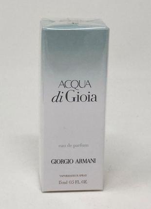 Оригинальный giorgio armani acqua di gioia 15 ml (джорджио армани аква дижиа) парфюмированная вода