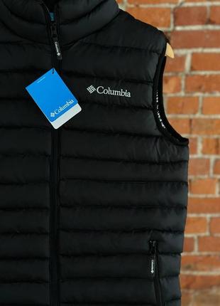 Осенний, стеганный жилет columbia / черная жилетка3 фото