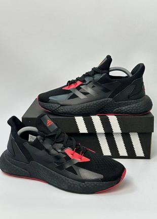 Кроссовки мужские adidas x9000 l3 core black/red. кроссовки мужское сетка ададас 41-45