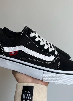 Кеди vans old skool black/white