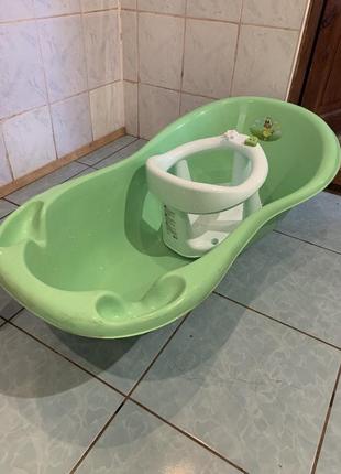 Ванночка дитяча і стілець для купання