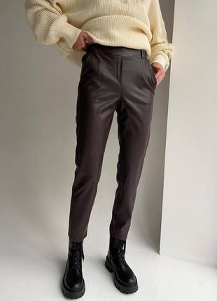 Женские кожаные брюки pu-260