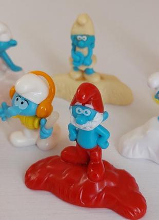 Smurfs смурфи набір фігурок mcdonald's3 фото