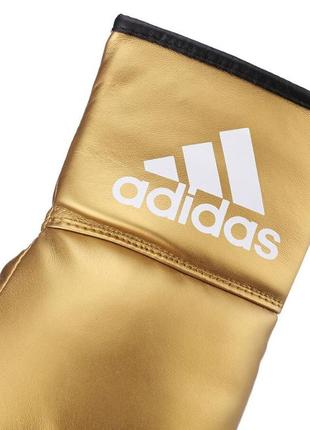Сувенірні боксерські рукавички  ⁇  чорно-золоті  ⁇  adidas adibgg023 фото