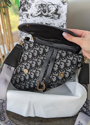 Сумка седло в стиле диор