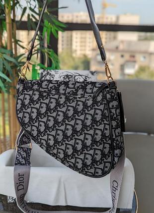 Сумка седло в стиле диор