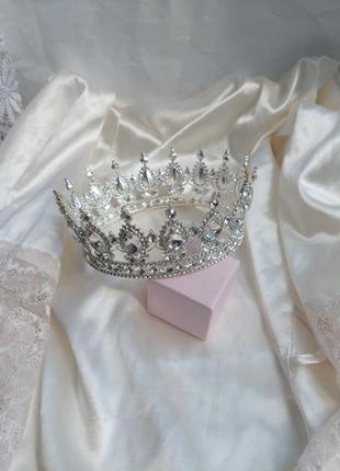 Круглая полного круга корона на торт для прически