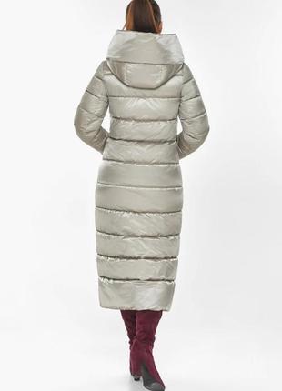 Светлое зимнее женское теплое пальто воздуховик  braggart  angel's fluff до -30градусов, германия9 фото
