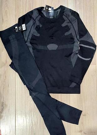 Мужской комплект, термокостюм, штаны и кофта l, xl