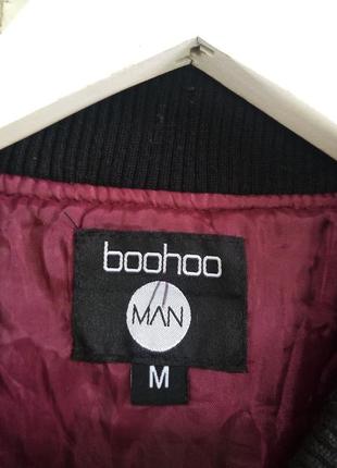 Удлиненный флисовый бомбер boohoo man, размер м5 фото