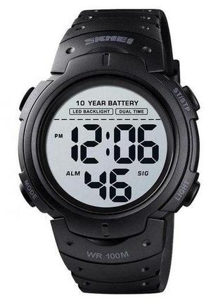 Часы спортивные skmei с 10 летней батареей skmei 1560 black-gray