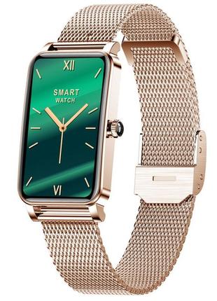 Смарт часы браслет smart braclet gold1 фото