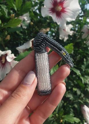 Брошка "ларингоскоп", хендмейд, ручна робота, медицина, анестезіологія, ручная робота