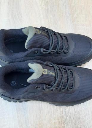 Columbia gore-tex черные кроссовки мужские водонепроницаемые коламибия термо на флисе ботинки низкие теплые осенние зимние евро зима отличное качество гортекс5 фото