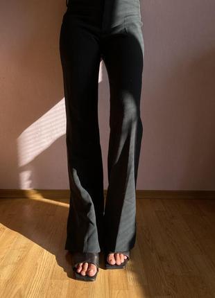 Zara pants хаки клеш6 фото