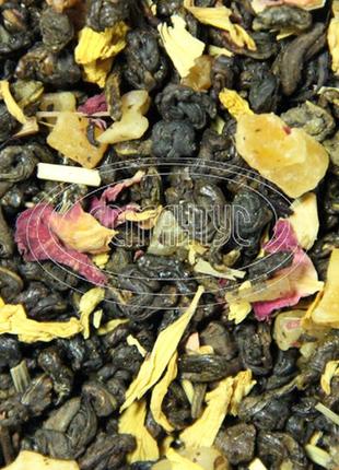Чорний чай з добавками "нектарин з вершками", 100 г