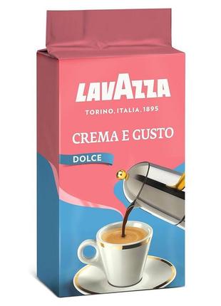 Кофе молотый lavazza crema e gusto dolce, 250 г