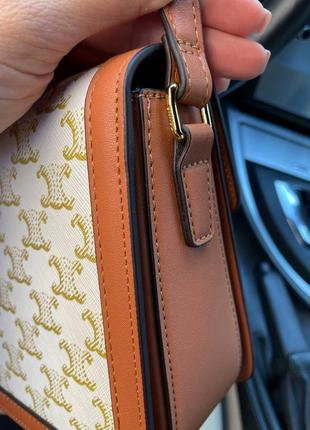 Шикарная женская маленькая сумка celine, натуральная кожа6 фото