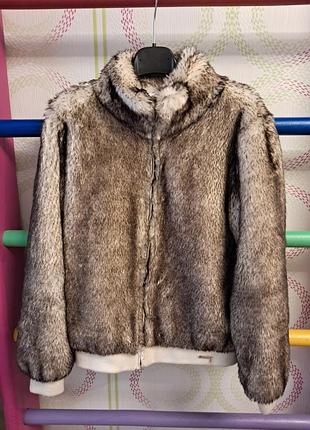 Шубка guess для дівчинки на 11-12 років, 152см куртка хутряна