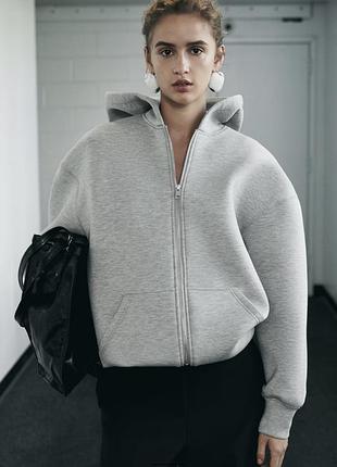Куртка неопренова новинка new зіпер зіпка худі худи зара zara на замку бомбер